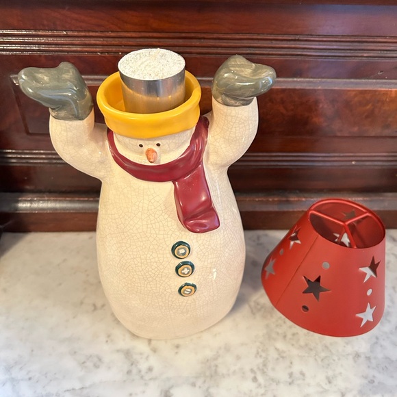 Russ “The Christmas Sampler” Snowman Votive Candle Holder - Picture 3 of 5
